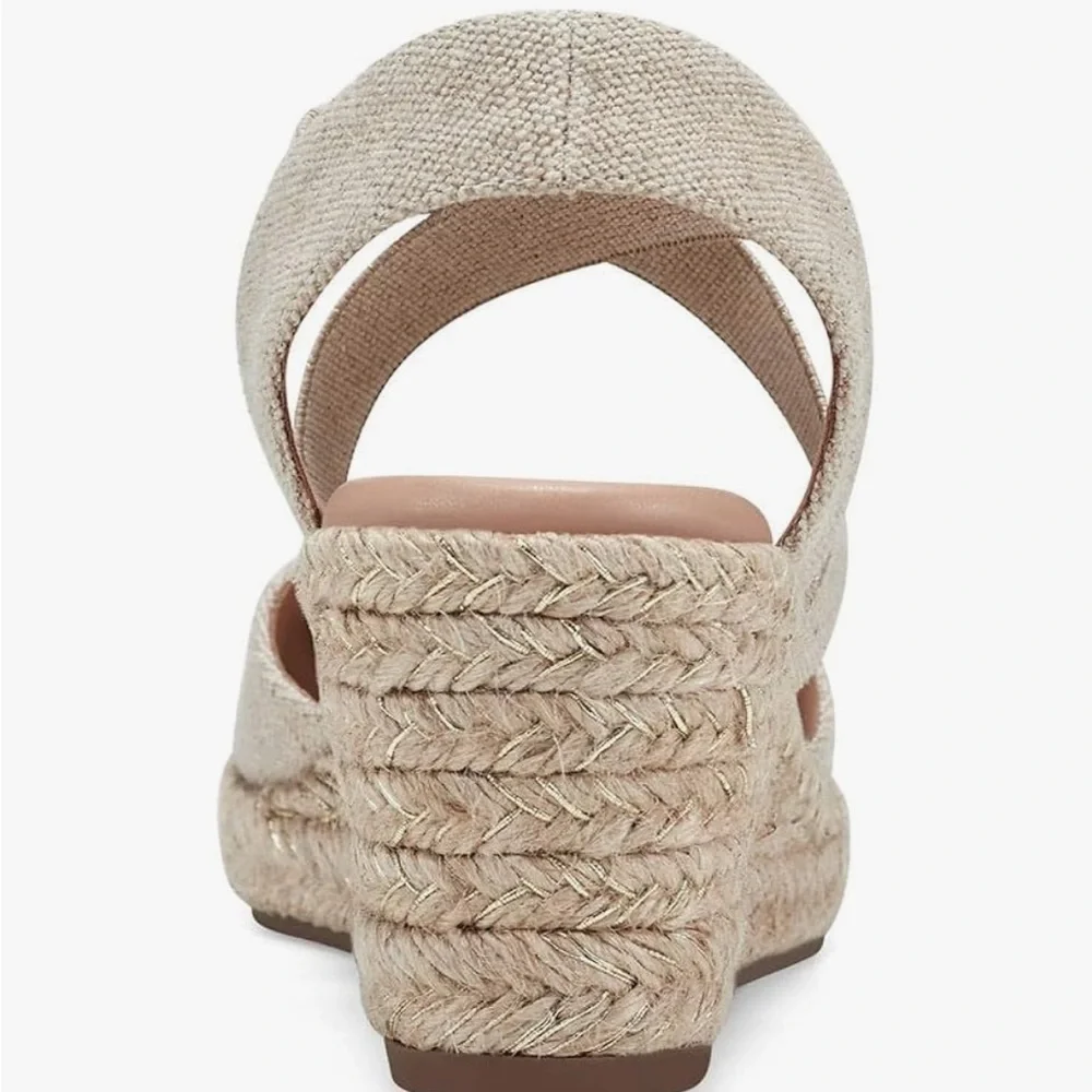 Worn Once Easy Spirit Women's Meza Espadrille Wedge Sanda - Picture 8 of 10